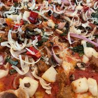 Sausage and veggie pizza   at Wildseed in San Francisco