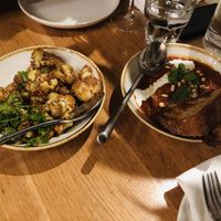 Cauliflower and “meatballs"  at Wildseed in San Francisco
