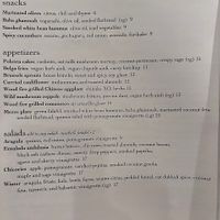 Snacks, appetizers & salads at Wildseed in San Francisco