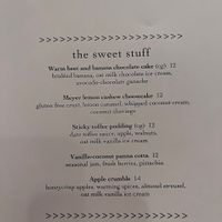 Desserts at Wildseed in San Francisco