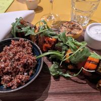 Peruvian hodo soy tofu skewer at Wildseed in San Francisco