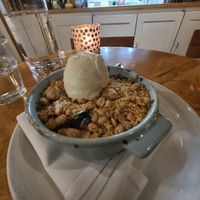 Made to order peach cobbler. Peaches were in season at the time, this was absolutely incredible at Wildseed in San Francisco