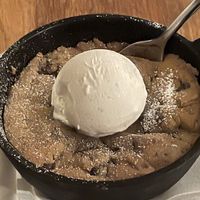 Chocolate chip cookie with vanilla ice cream   at Wildseed in San Francisco