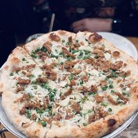 Carbonara pizzaa  at Wildseed in San Francisco