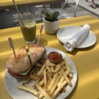BLAT Sandwich with fries  at Wildseed in San Francisco