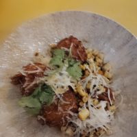 Corn fritter! Delicious! at Wildseed in San Francisco