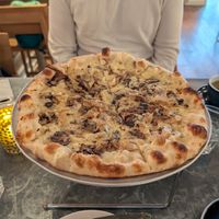 Mushroom and Roasted Onion Pizza at Wildseed in San Francisco
