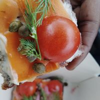 Carrot lox tartine, fantastic! at Wildseed in San Francisco