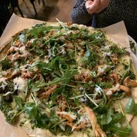 The green forest flatbread at Wildseed in San Francisco
