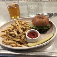Wild seed burger at Wildseed in San Francisco