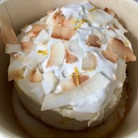 vegan lemon cheezecake (got it to go because i was too full to eat it after dinner) at Wildseed in San Francisco