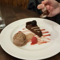 chocolate and coconut tart at The Way Inn in Ballachulish
