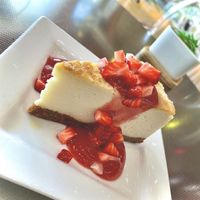Strawberry Cheesecake at Yello Vegan Cafe & Creative Arts Center in Fort Lauderdale