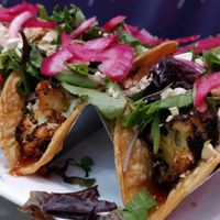 Kung Pao Cauliflower Tacos at Yello Vegan Cafe & Creative Arts Center in Fort Lauderdale