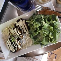 Palm patty tasty the sauce is remarkable   at Yello Vegan Cafe & Creative Arts Center in Fort Lauderdale