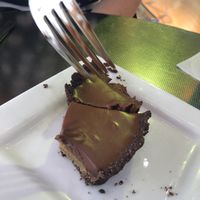 Work in progress may be next week in the menu. Salt Caramel Chocolate at Yello Vegan Cafe & Creative Arts Center in Fort Lauderdale