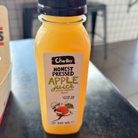 Apple juice   at Lord of the Fries in South Yarra