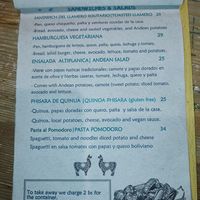 Options, being able to adapt at Llama Cafe in Uyuni