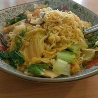 Kimchee noodles at SùShí GuǎngDōng Zhōu 素食廣東粥 in Kaohsiung