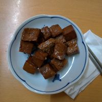 braised tofu (cold dish) at SùShí GuǎngDōng Zhōu 素食廣東粥 in Kaohsiung