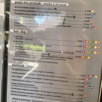 Carta  at Labarra Taberna in Zumaia