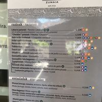 Carta 2 at Labarra Taberna in Zumaia