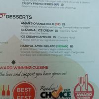  at Aman's Artisan Indian Cuisine in Easton