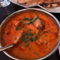 Vegan chkn tikka masalaa  at Aman's Artisan Indian Cuisine in Easton