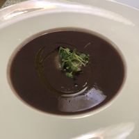 Vegetable soup with ravio  at Istrian in Portoroz
