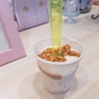 Bicchierino con burro di arachidi at Lilimpo's Vegan Bakery in Rome