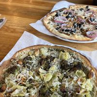 Green with califlower doughh  at Mod Pizza in Kalispell