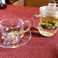 Green tea at 1913 Pure Cafe in Fushun
