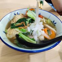 Herbal kway teow soup at 729 Vegan in North Singapore