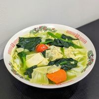 Vegan Green Green Kway Teow Soup at 729 Vegan in North Singapore