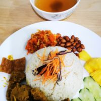 Dry curry rice at 729 Vegan in North Singapore