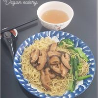 Mushroom Mee Kia at 729 Vegan in North Singapore