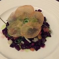 Beetroot starter at The Green in Sherborne