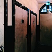 Prison door toilets ;) at Het Kantongerecht in Boxmeer