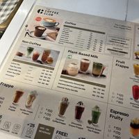 Menu  at The Coffee Club in Bangkok