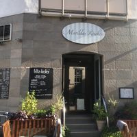 Front entrance, on corner at Mathilda's Kitchen in Frankfurt