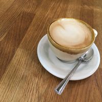 Oat cappuccino  at Mathilda's Kitchen in Frankfurt