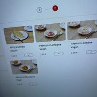 vegan dessert  at Vapiano in Munich