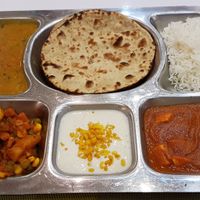 Thali at Hare Krishna Indian Restaurant in Pattaya