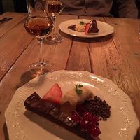 Delicious dessert at Kopar in Reykjavik