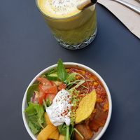 Tapas sized mexican bowl at Nude Food in Augsburg