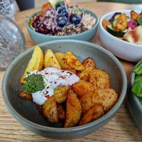 Potatoe Wedges at Nude Food in Augsburg