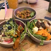 Tapas bowls (alle 3 vegan)  at Nude Food in Augsburg