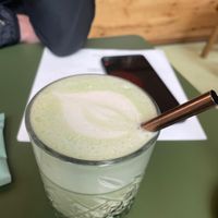Oat matcha latte  at Nude Food in Augsburg