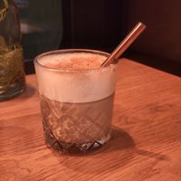 Dirty chai latte at Nude Food in Augsburg