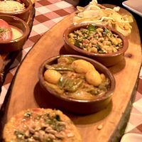 Vegan tapas   at Bodega Biarritz 1881 in Barcelona